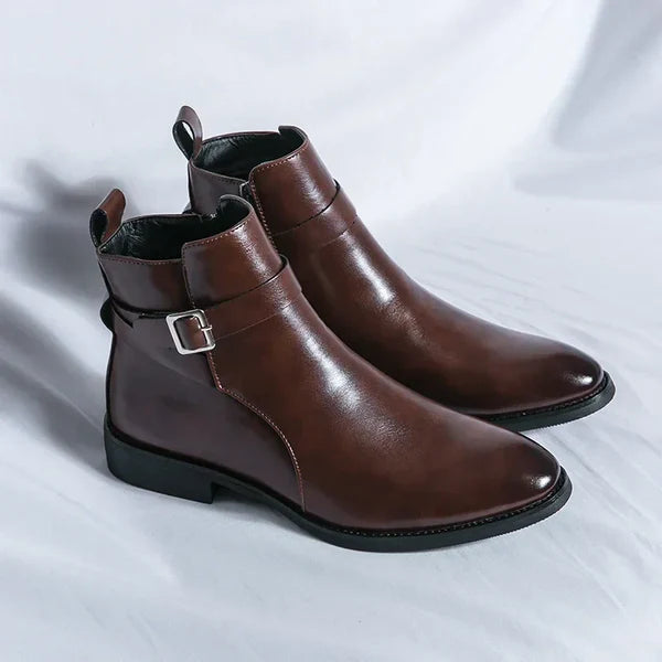 Arthur | Men’s Pointed Toe Side Zip Dress Boots