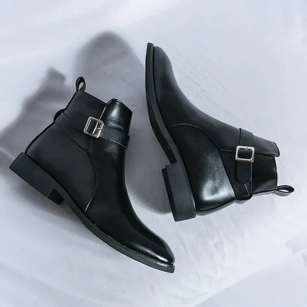 Arthur | Men’s Pointed Toe Side Zip Dress Boots