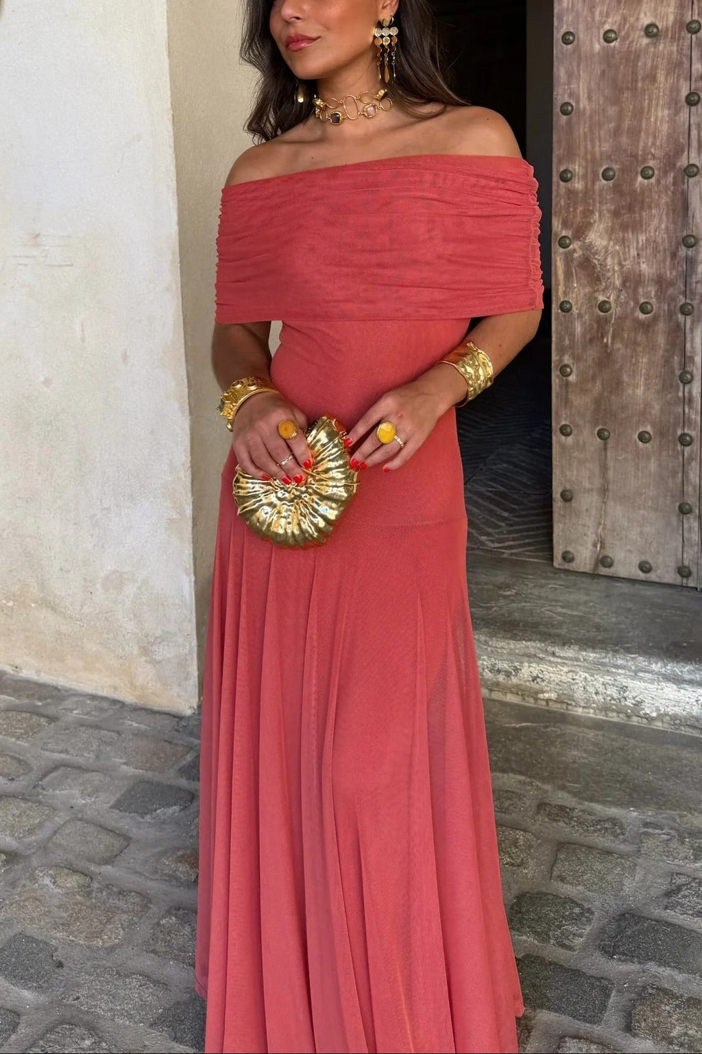 Andria | Women’s One Shoulder Draped Wedding Guest Dress