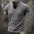Anfernee | Men's Textured Distressed Short Sleeve T Shirt