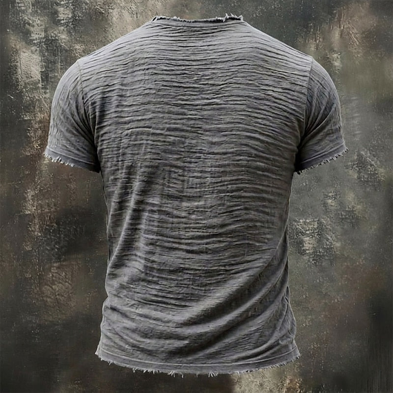 Anfernee | Men's Textured Distressed Short Sleeve T Shirt