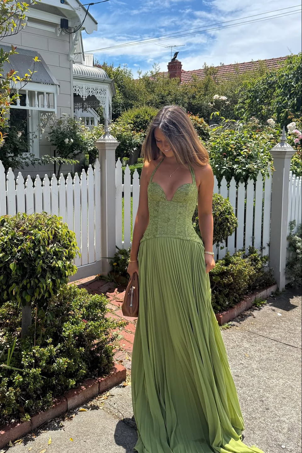Angelica | Women’s Halter Neck Sleeveless Wedding Guest Dress