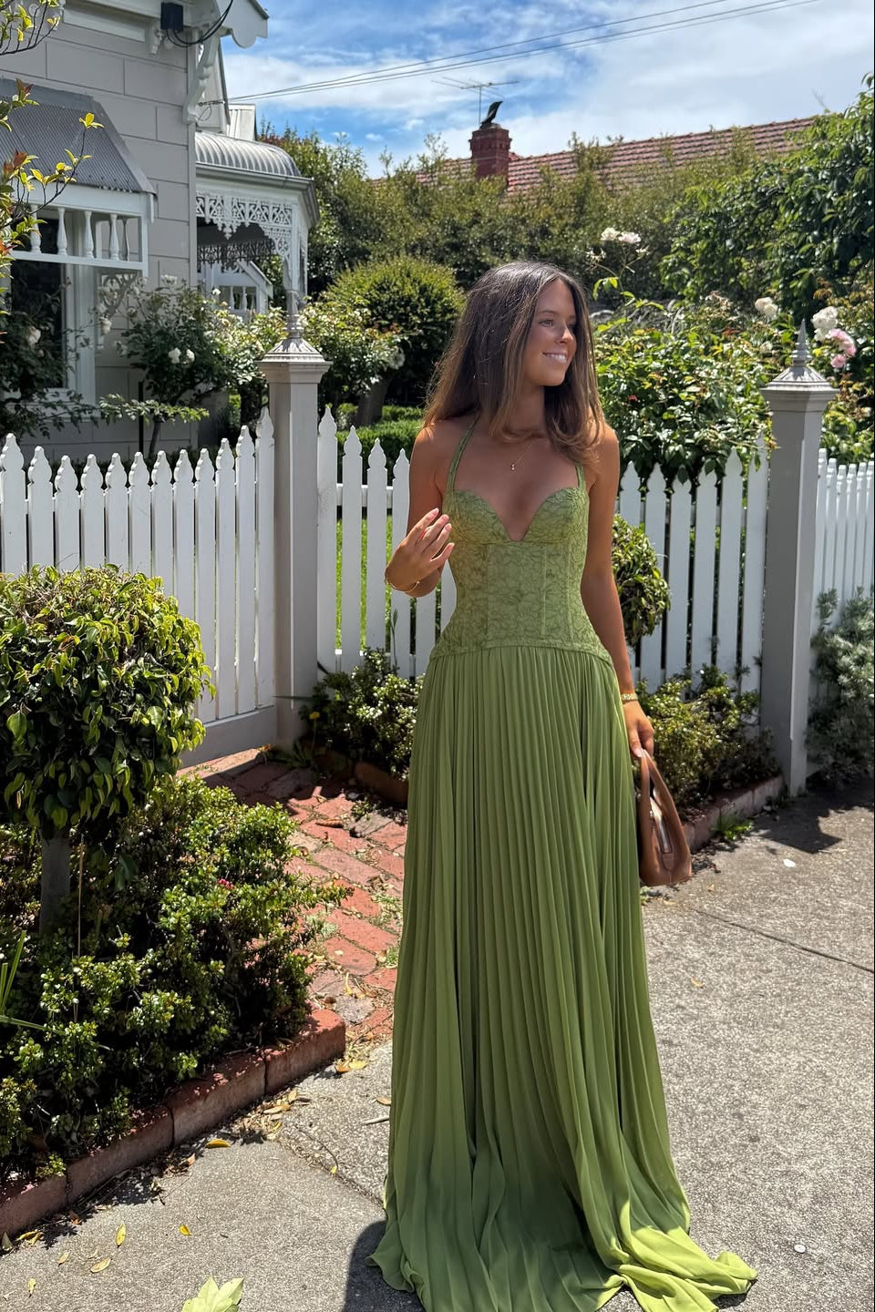 Angelica | Women’s Halter Neck Sleeveless Wedding Guest Dress