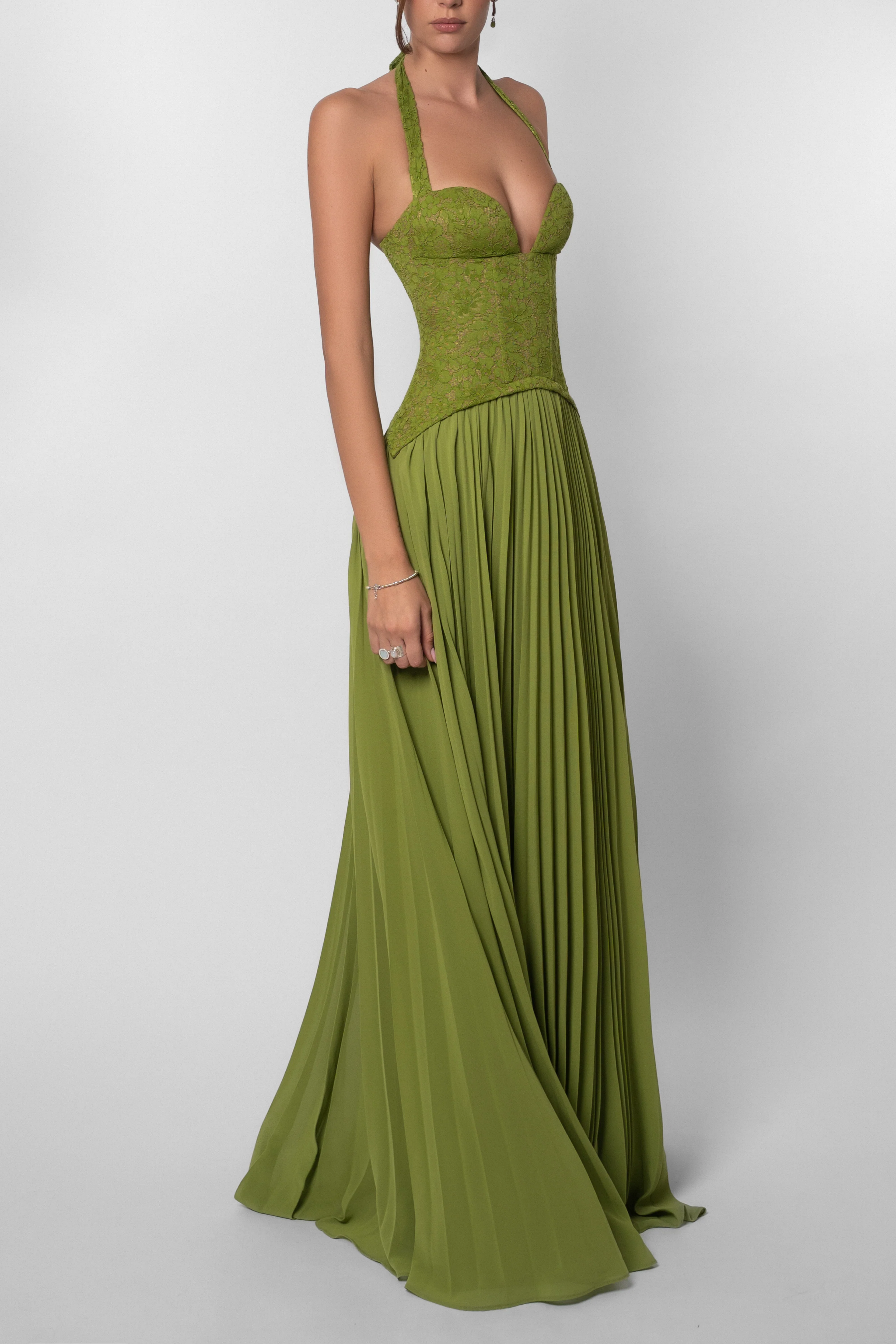 Angelica | Women’s Halter Neck Sleeveless Wedding Guest Dress