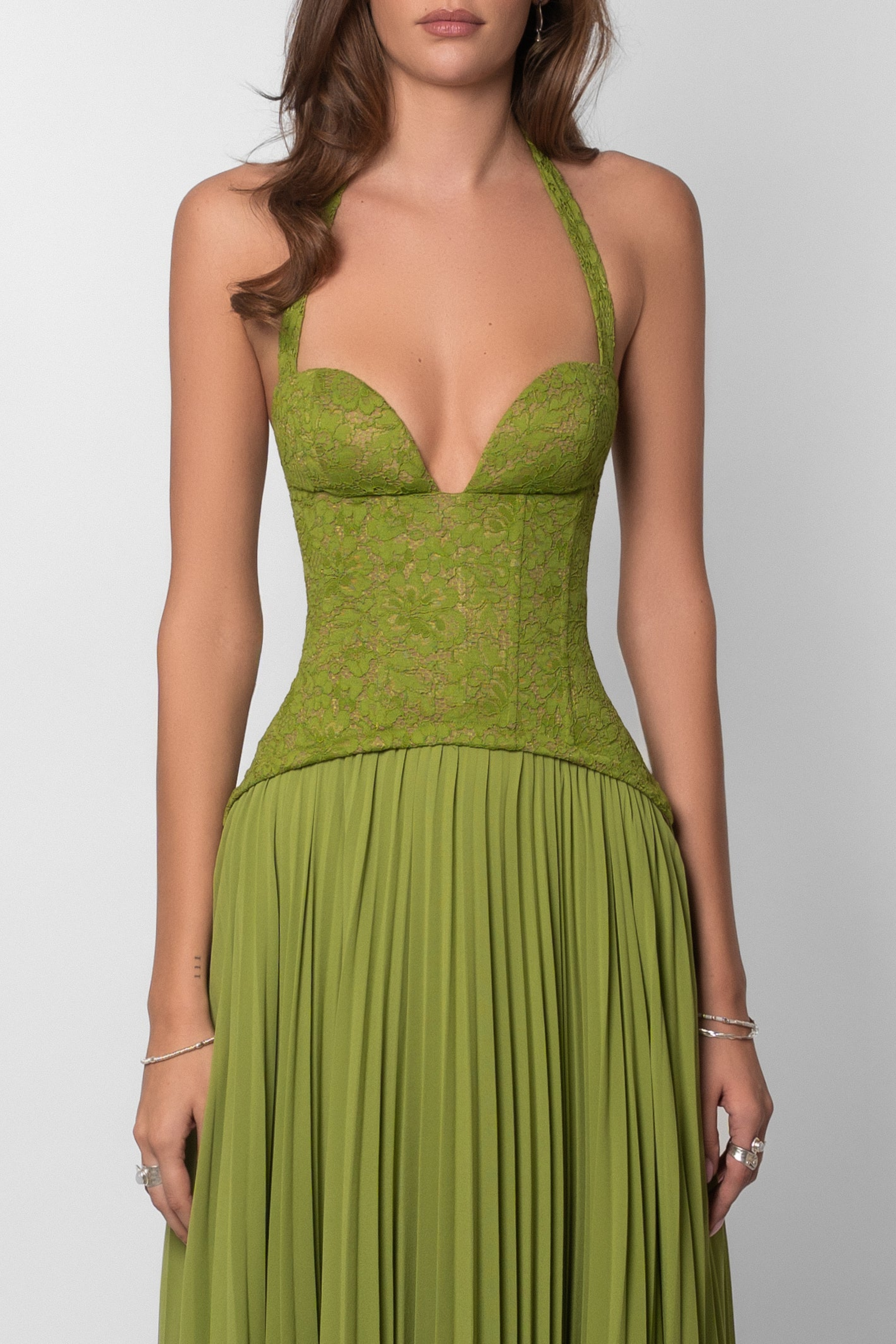 Angelica | Women’s Halter Neck Sleeveless Wedding Guest Dress