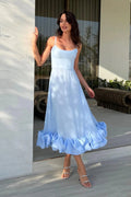 Angelina | Women’s Scoop Neck Flowy Graduation Party Dress