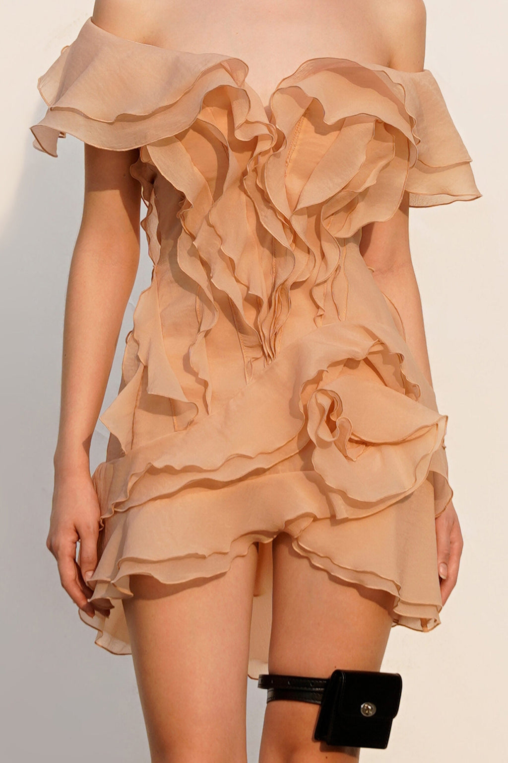 Anita | Women’s Ruffled V Neck Sleeveless Party Dress