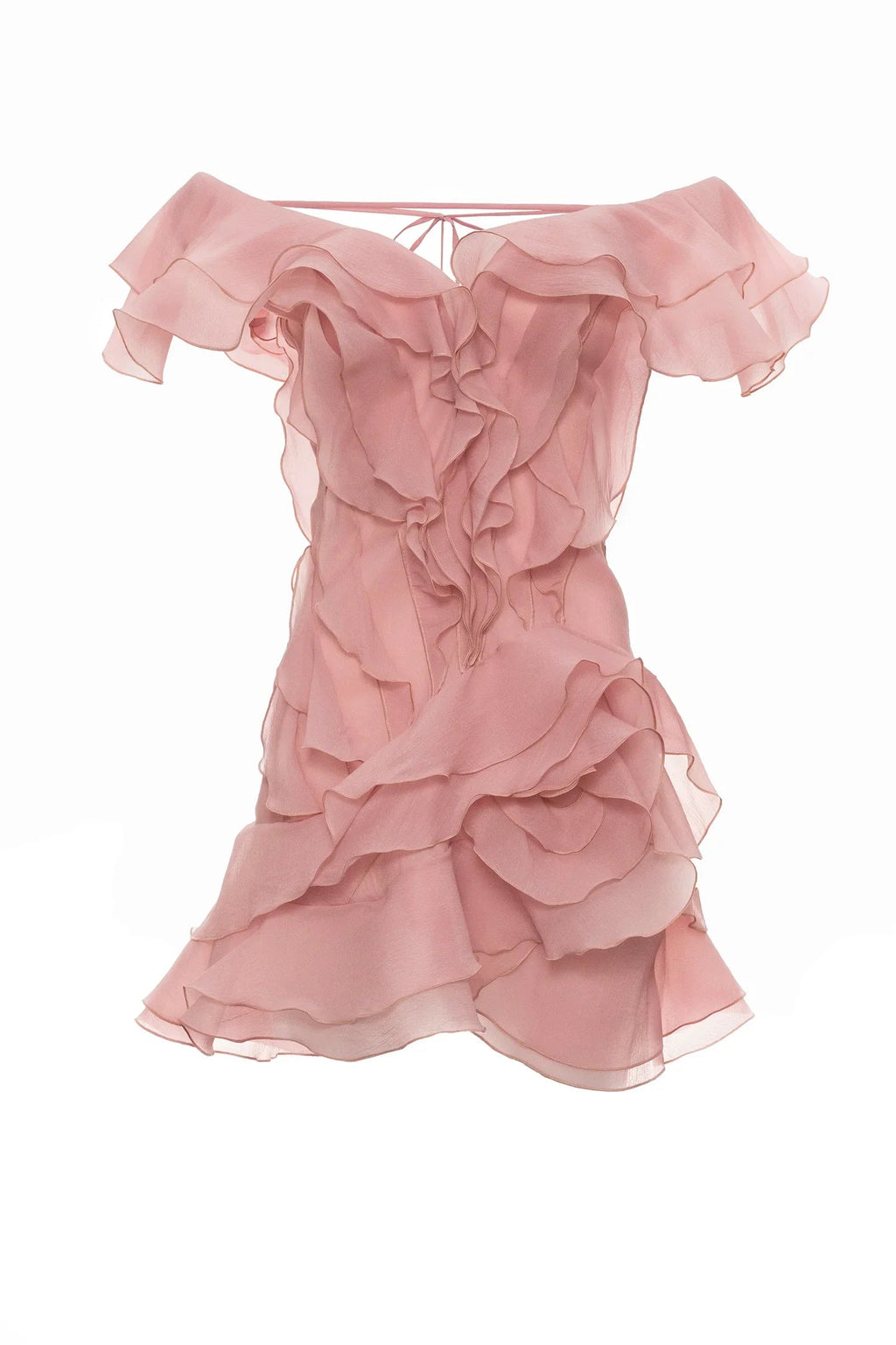 Anita | Women’s Ruffled V Neck Sleeveless Party Dress