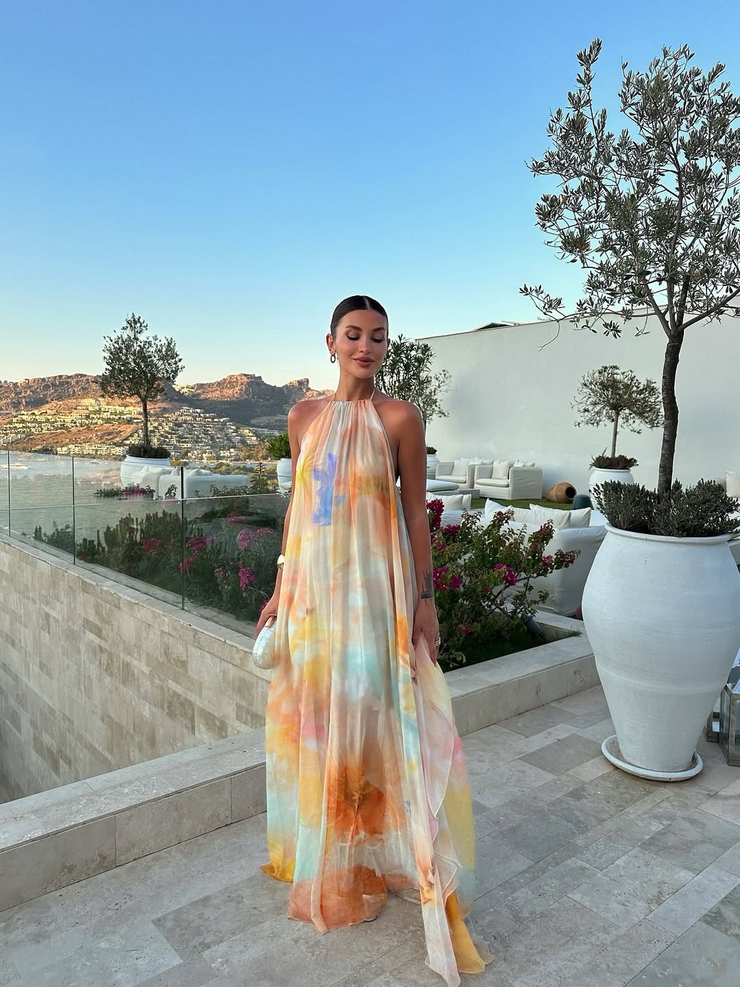 Annalise | Women’s Halter Neck Backless Summer Maxi Dress