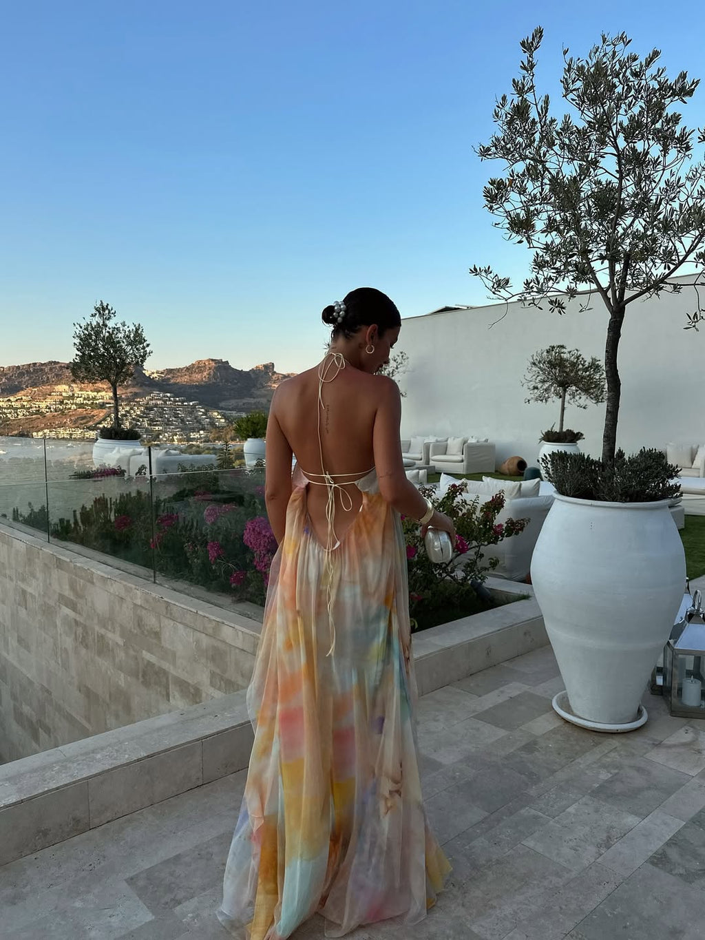 Annalise | Women’s Halter Neck Backless Summer Maxi Dress