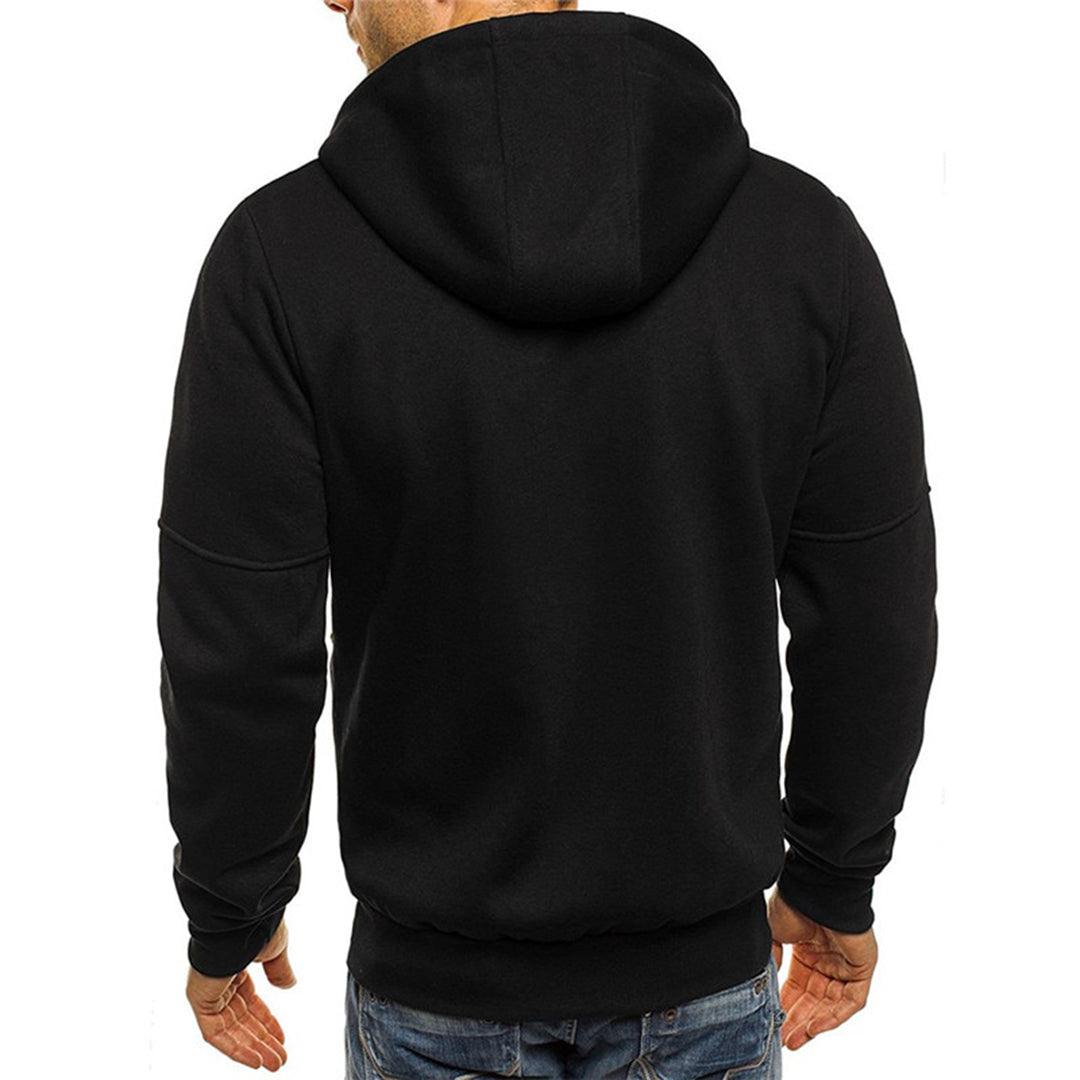 Anselmo | Men's Zip-Up Long Sleeve Drawstring Hoodie
