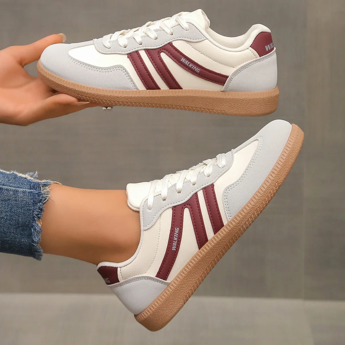 Arabella | Women’s Lace Up Round Toe Sneakers