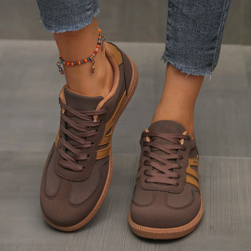 Arabella | Women’s Lace Up Round Toe Sneakers