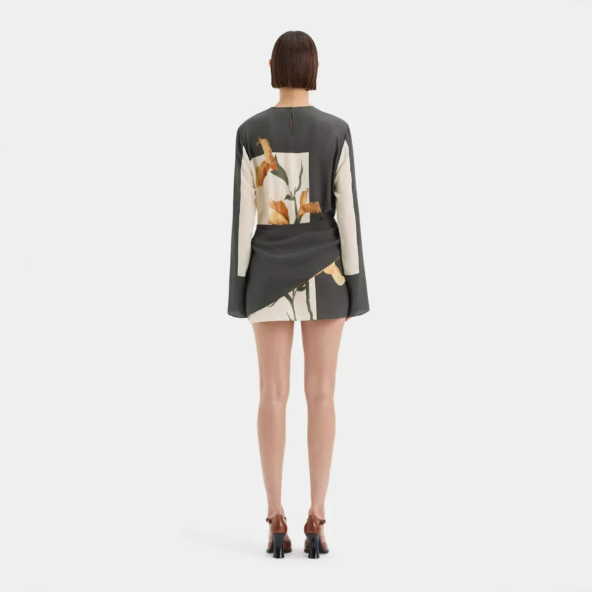 Ariella | Women’s Long Sleeve Floral Print Mini Dress