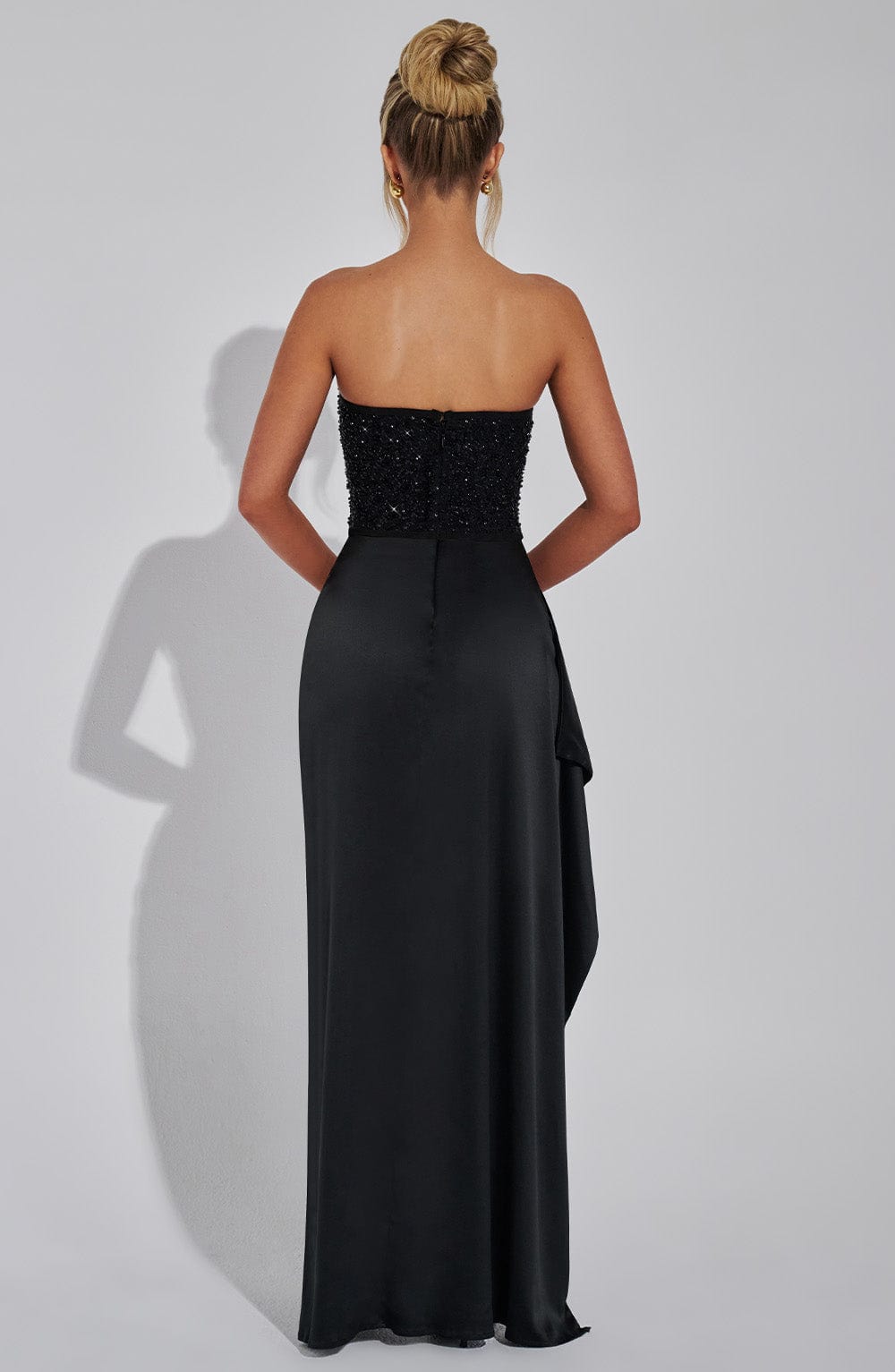 Armani | Women’s High Slit Strapless Wedding Guest Dress