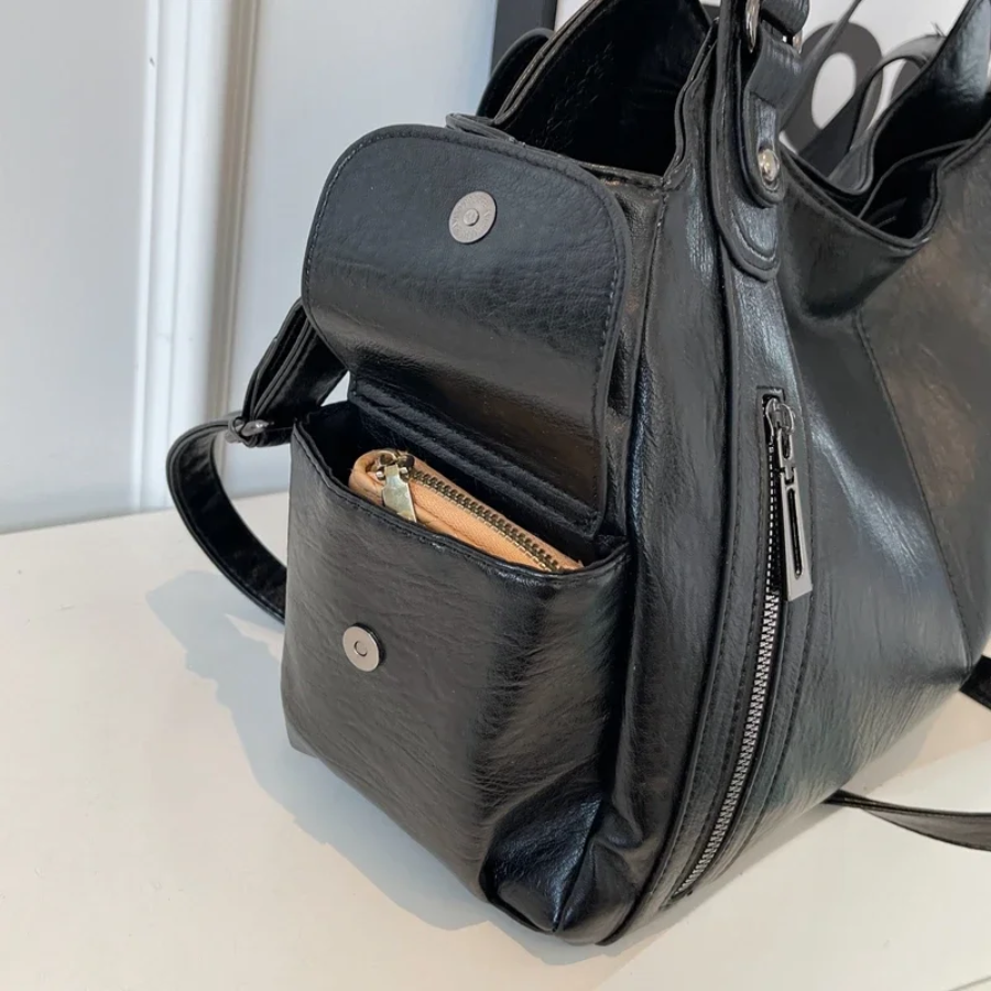 Arnita | Women’s Slouchy Multi Pocket Shoulder Bag