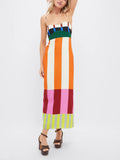 Ashanti | Women’s Sleeveless Vertical Stripe Maxi Dress