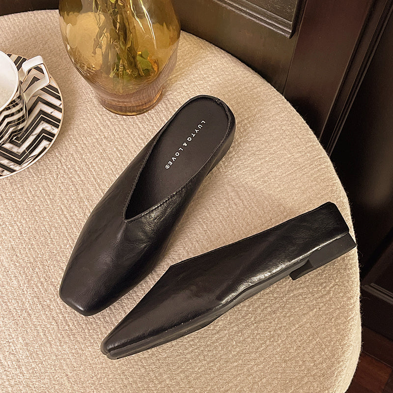 Astra | Women’s Slip On Tapered Toe Flat Mules