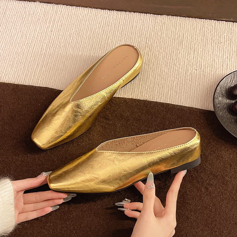 Astra | Women’s Slip On Tapered Toe Flat Mules