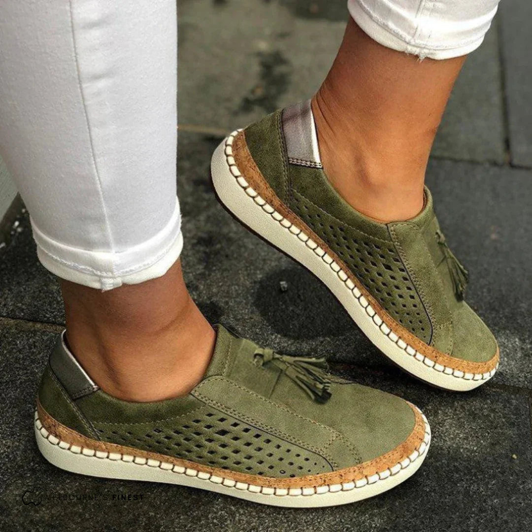 Aubree | Women’s Slip On Round Toe Sneakers