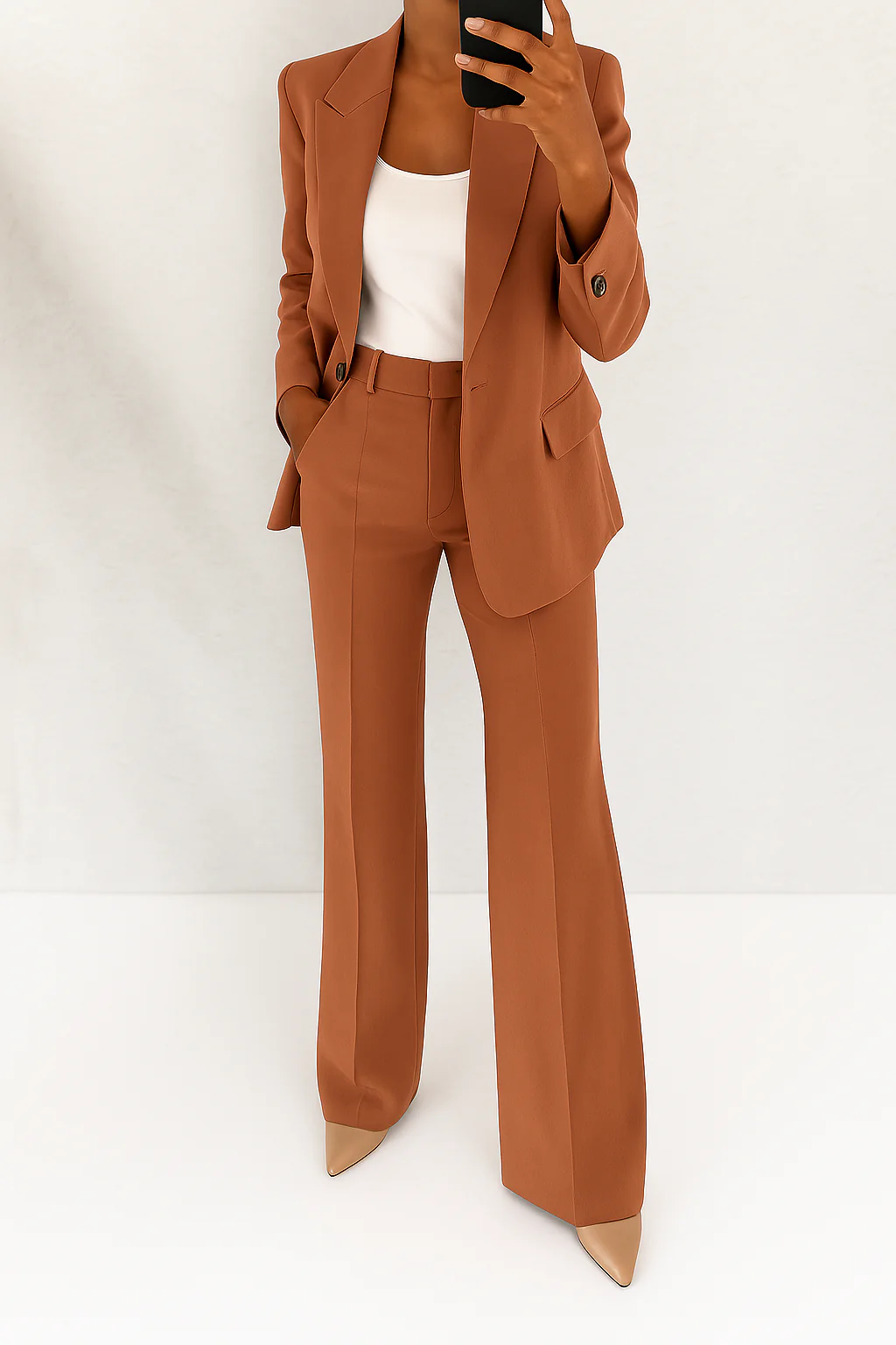 Aurora | Women’s Notch Lapel Long Sleeve Two Piece Matching Suit