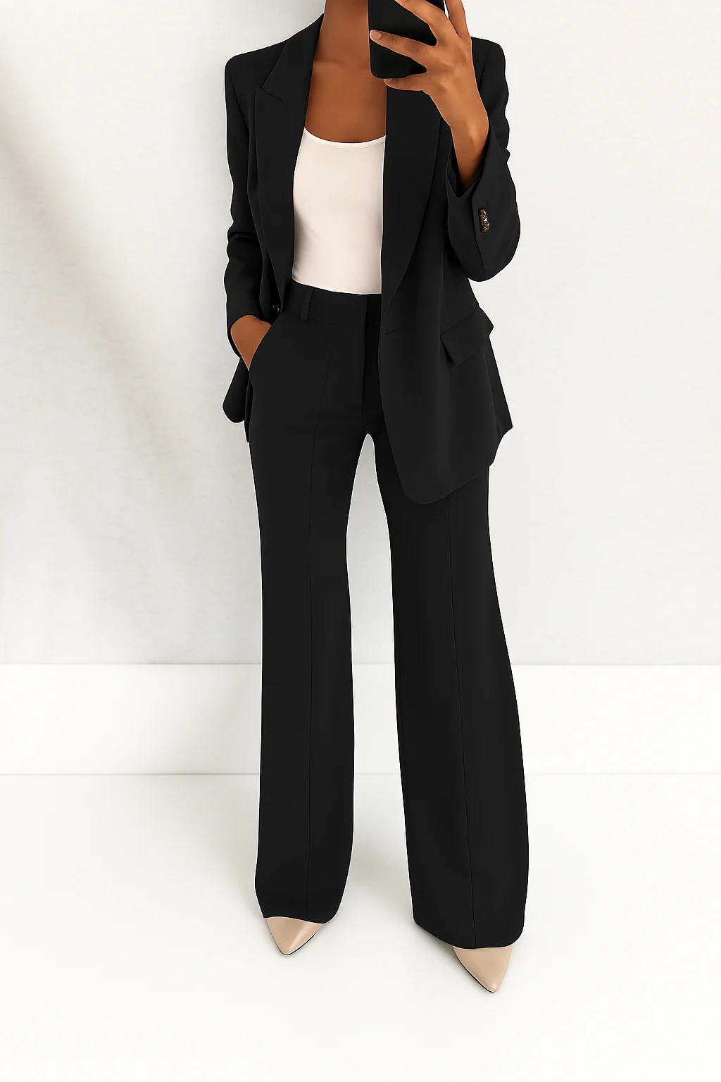 Aurora | Women’s Notch Lapel Long Sleeve Two Piece Matching Suit