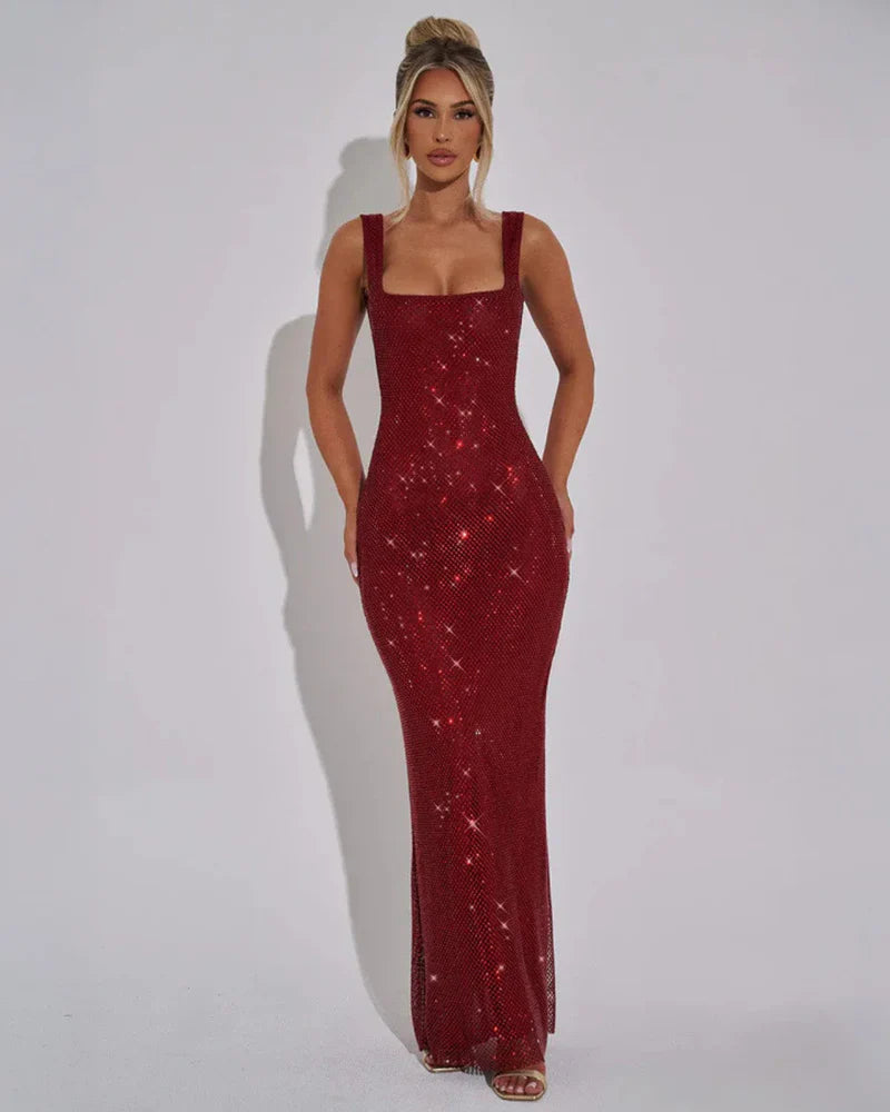 Ava | Women’s Open Back Sleeveless Wedding Guest Dress