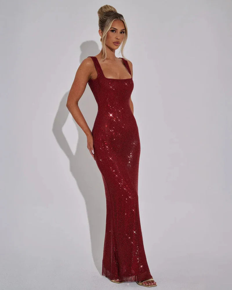 Ava | Women’s Open Back Sleeveless Wedding Guest Dress