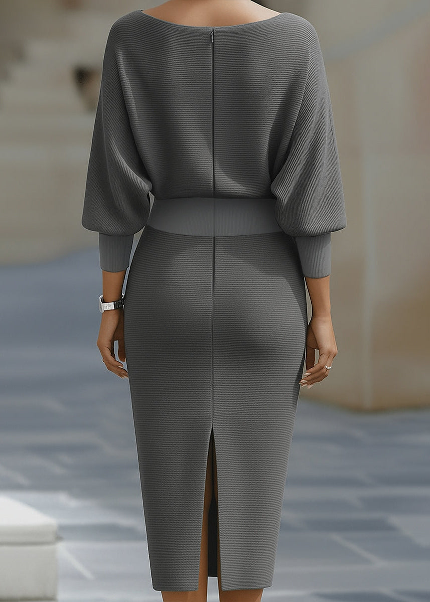 Avery | Women’s Cowl Neck Bodycon Midi Dress