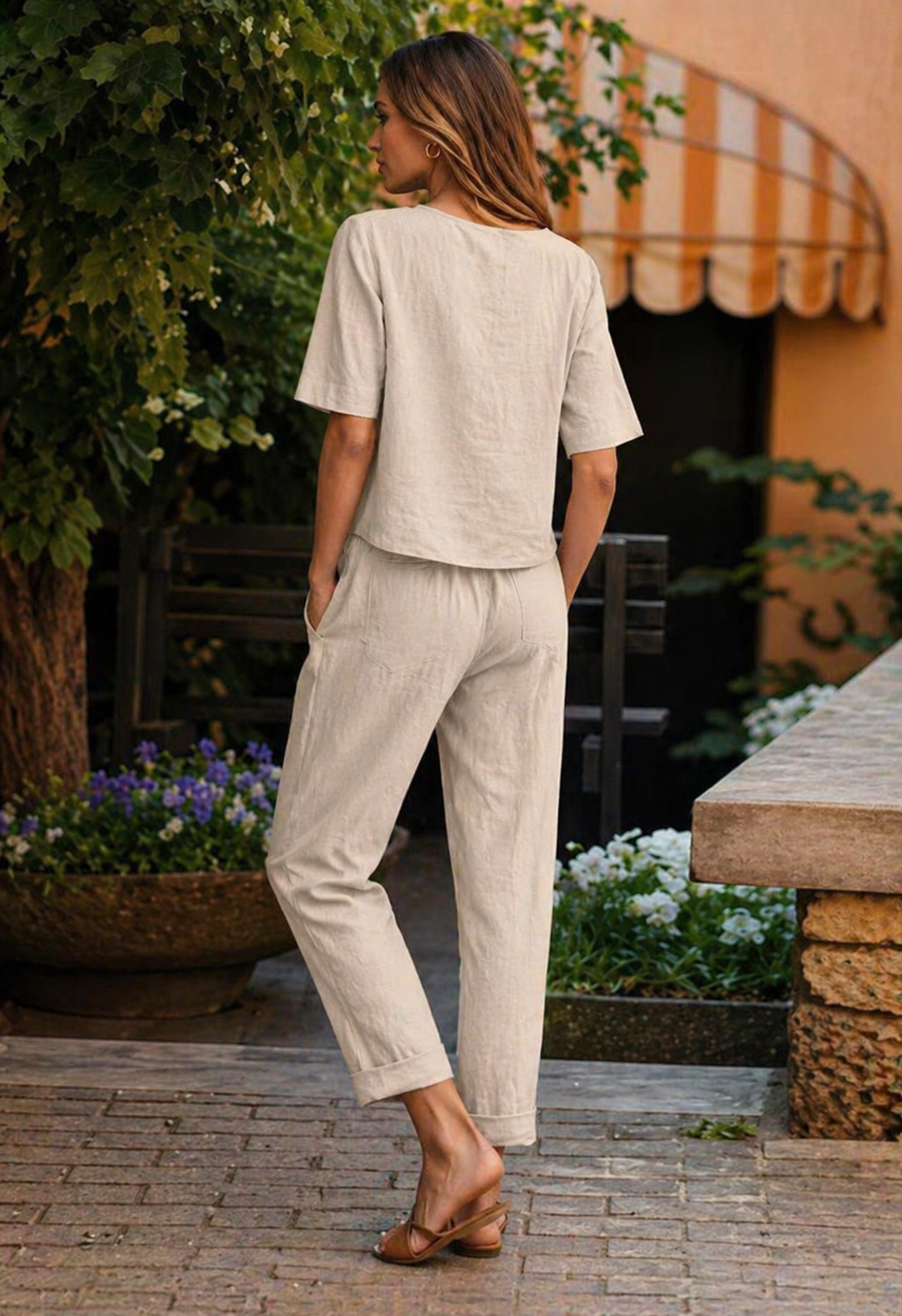 Azaria | Women’s Boat Neck Two Piece Matching Set