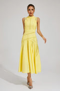 Barbara | Women’s High Neck Sleeveless Wedding Guest Dress