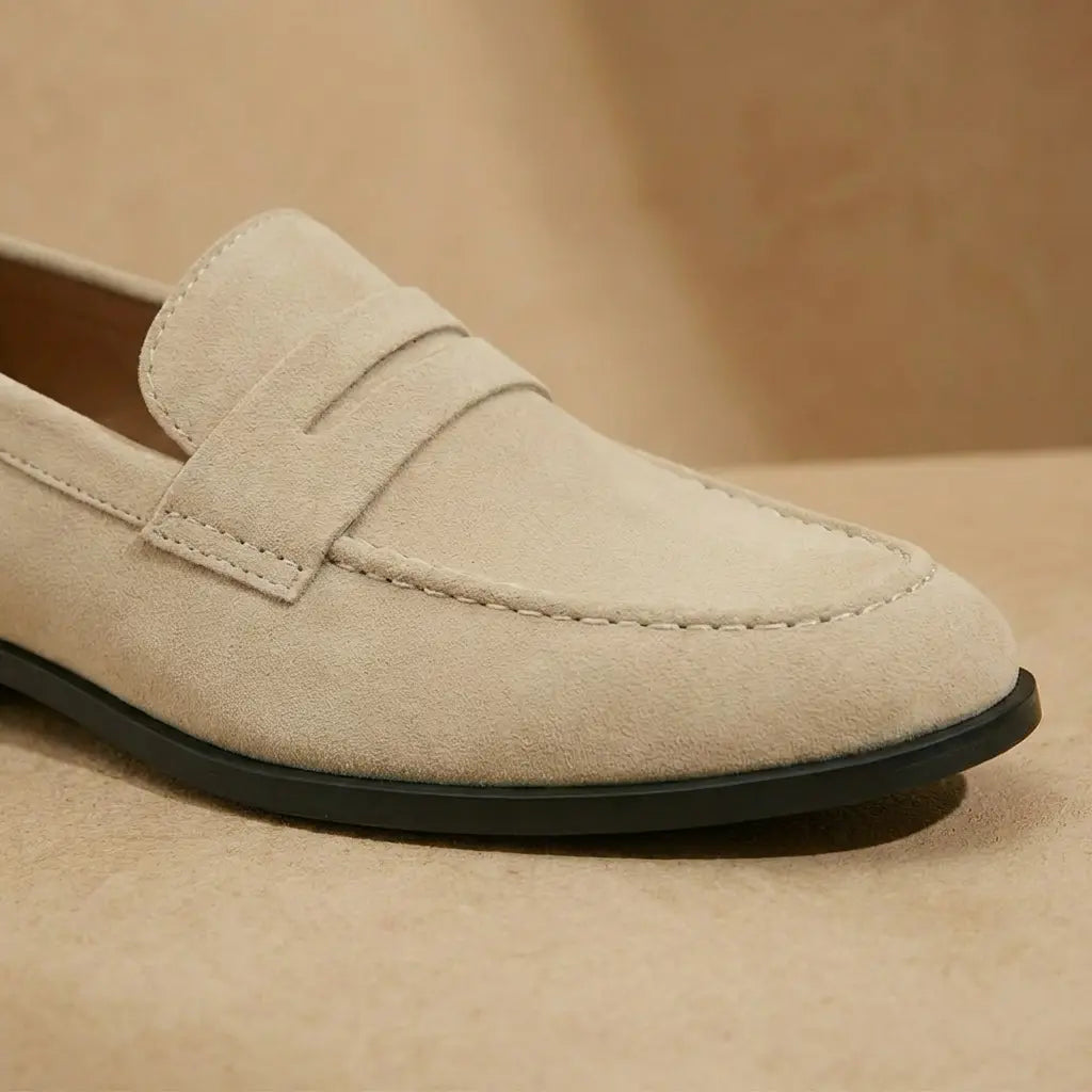 Beckett | Men’s Slip On Round Toe Penny Dress Loafers