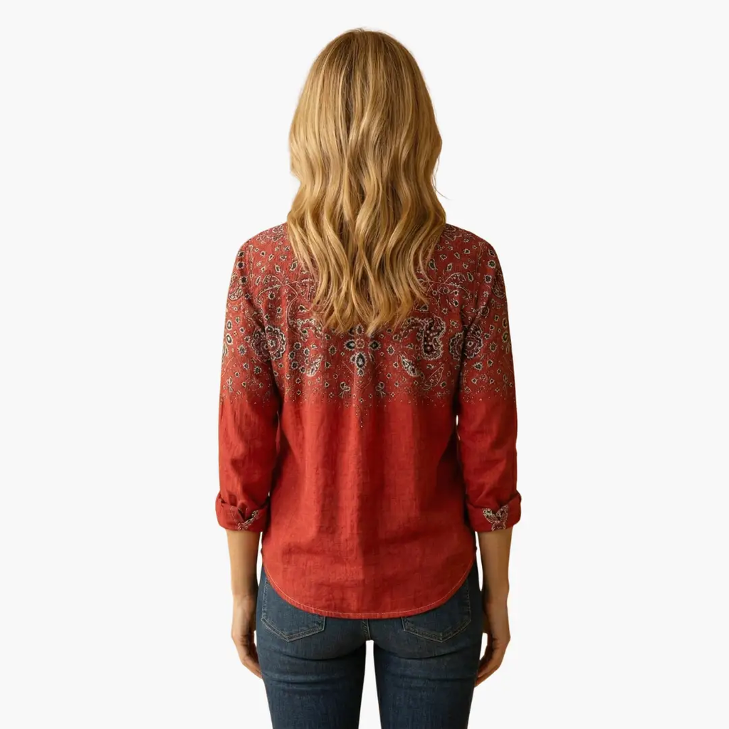 Betsy | Women’s Long Sleeve Button Down Floral Shirt