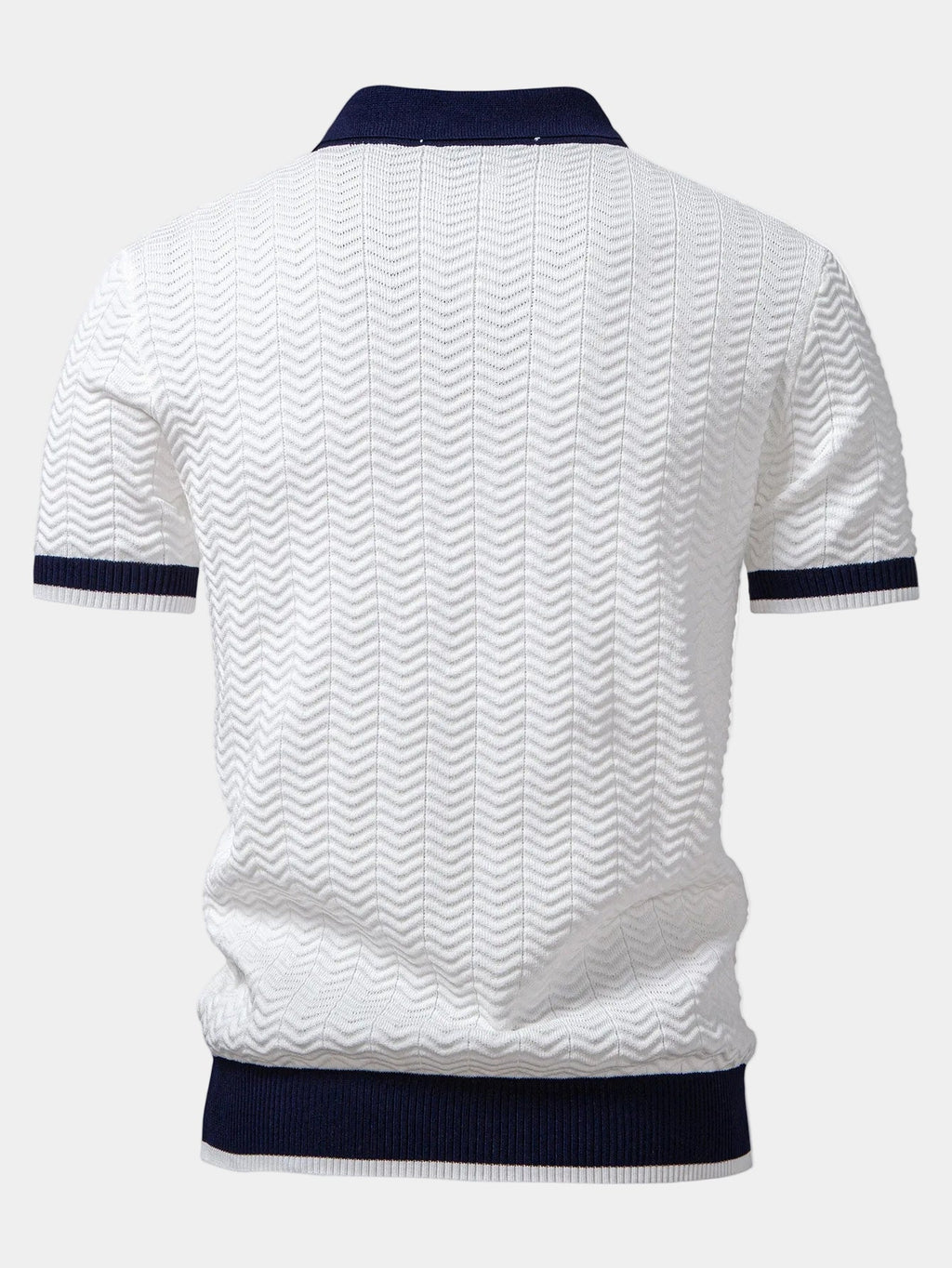 Bradley | Men's Textured Short Sleeve Slim Fit Polo Shirt