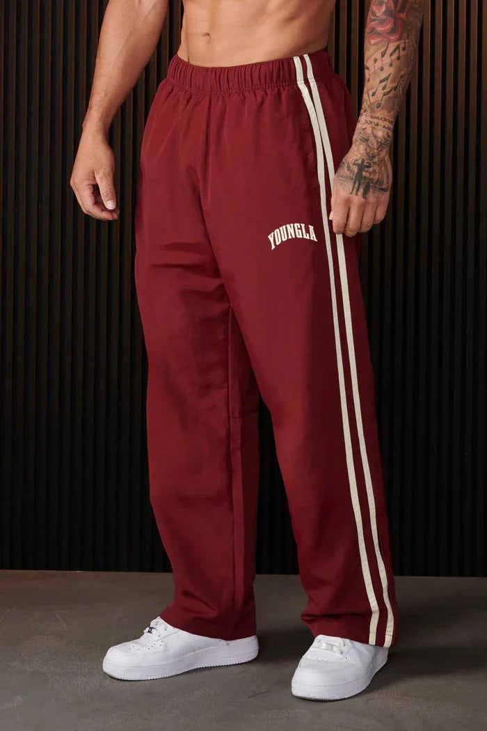 Brandan | Men’s Straight Fit Striped Summer Trousers