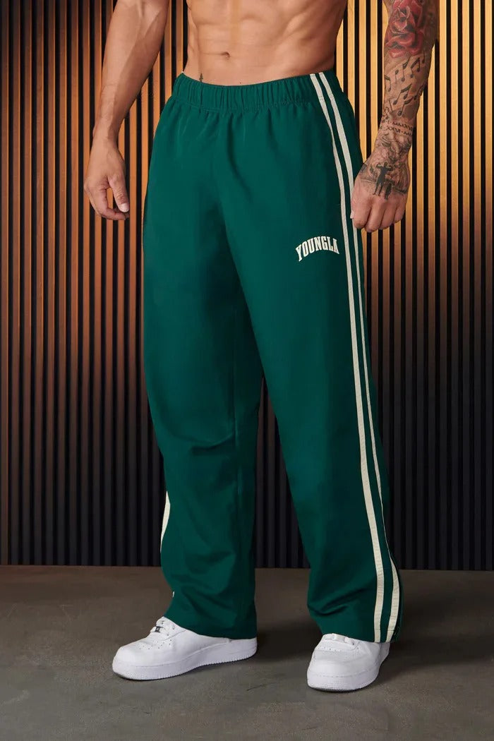 Brandan | Men’s Straight Fit Striped Summer Trousers