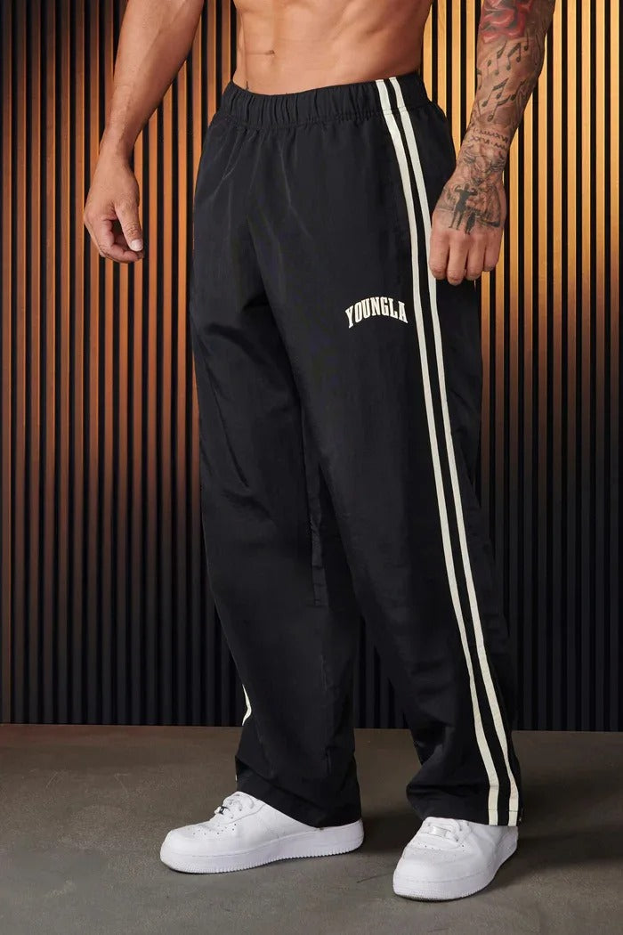 Brandan | Men’s Straight Fit Striped Summer Trousers