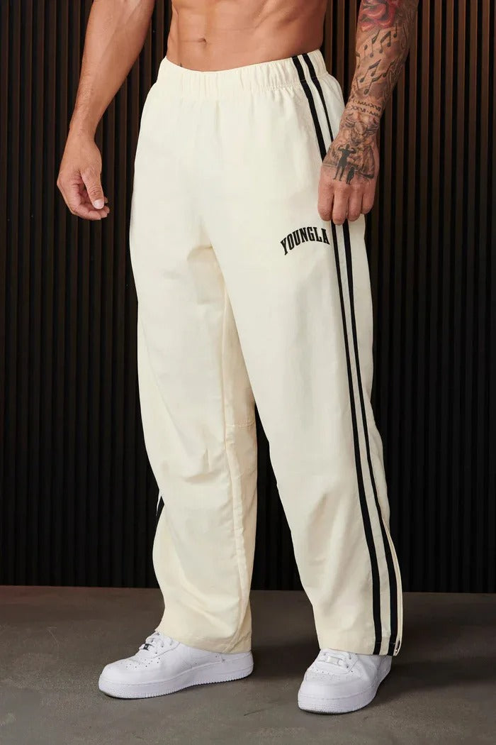 Brandan | Men’s Straight Fit Striped Summer Trousers