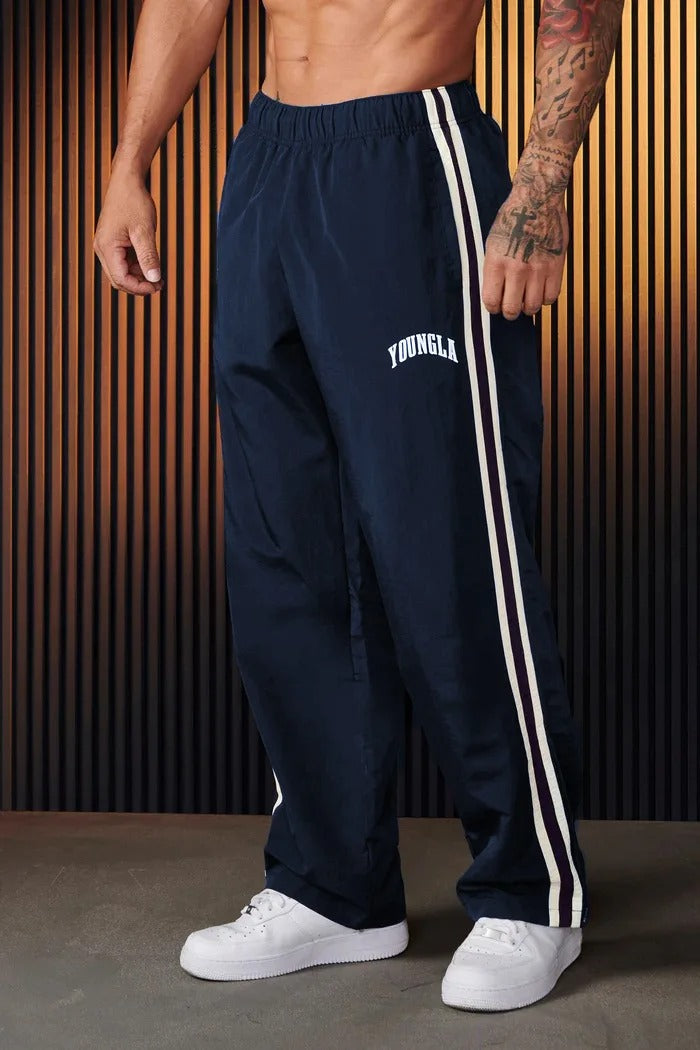 Brandan | Men’s Straight Fit Striped Summer Trousers