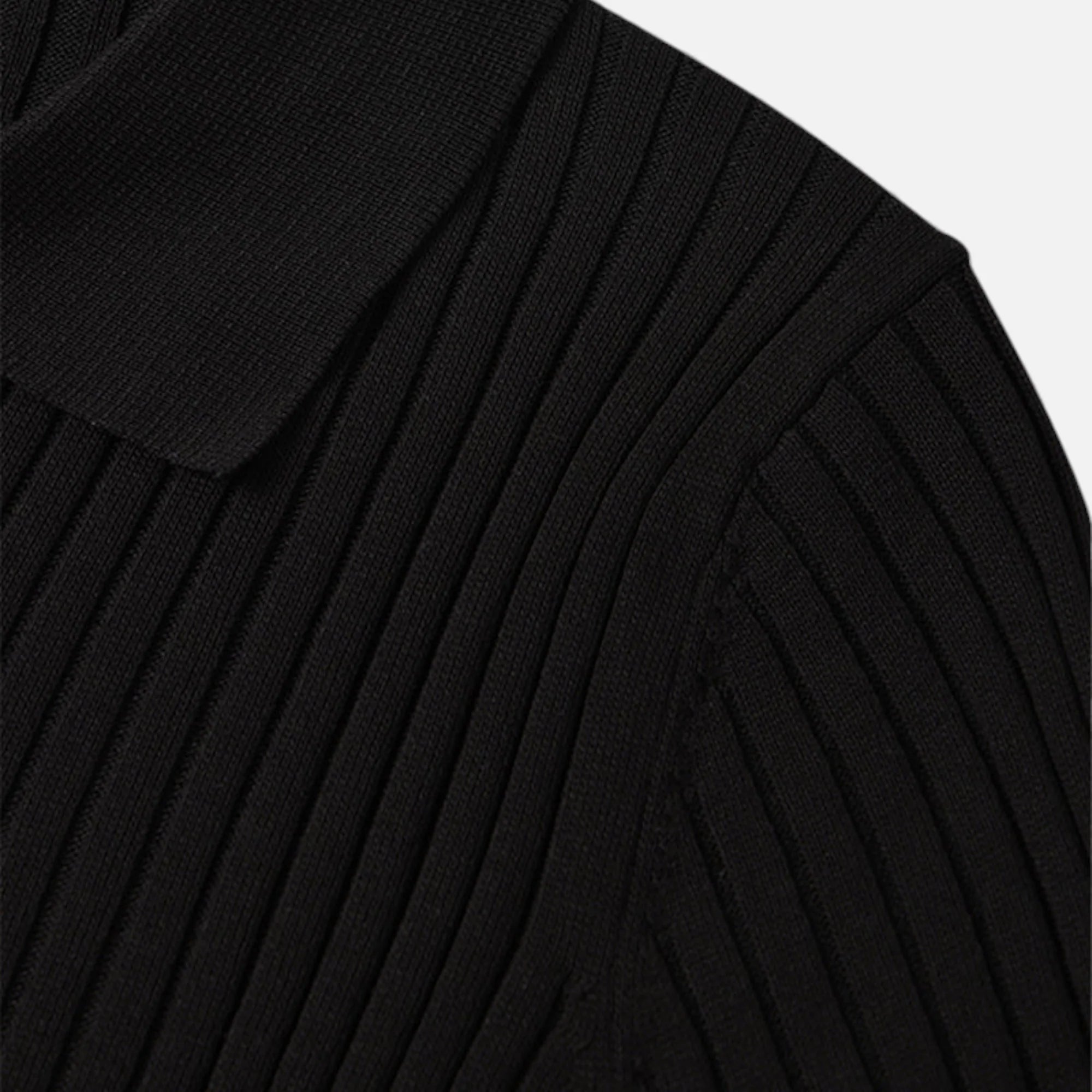 Branden | Men’s Textured Ribbed Short Sleeve Polo Shirt