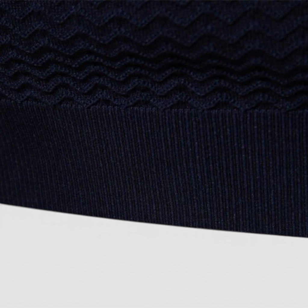 Brandon | Men’s Chevron Stripe Collared Polo Shirt