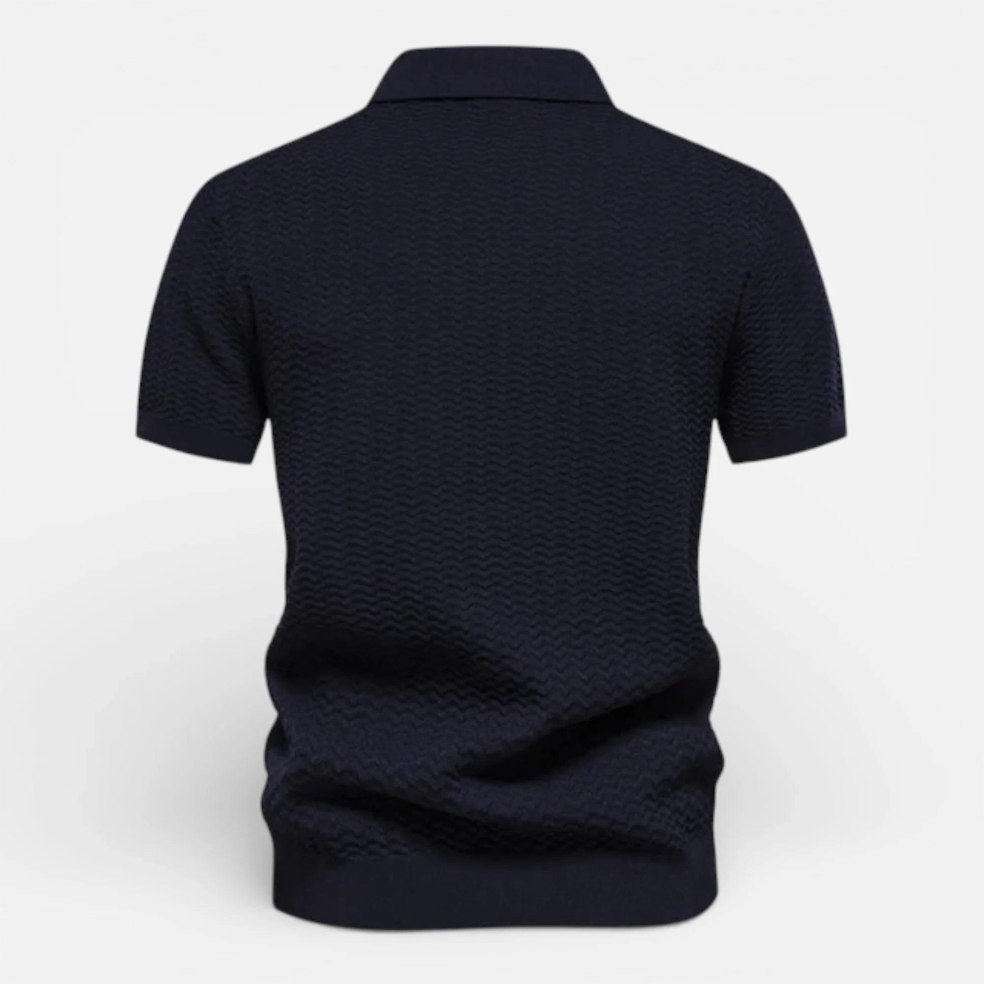 Brandon | Men’s Chevron Stripe Collared Polo Shirt