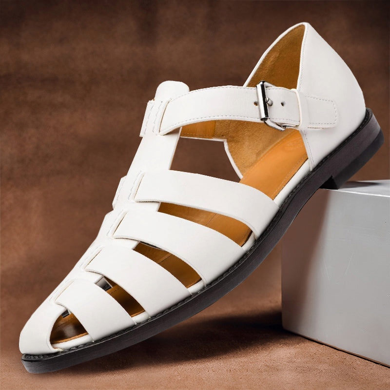 Brantley | Men’s Buckle Strap Round Toe Sandals