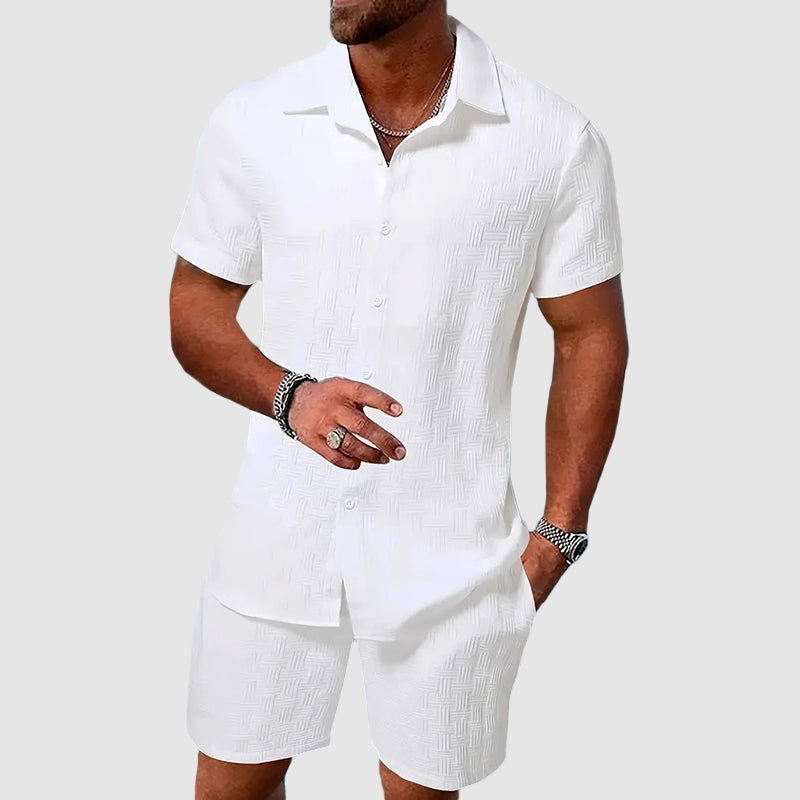 Brendan | Men’s Short Sleeve Two Piece Matching Set