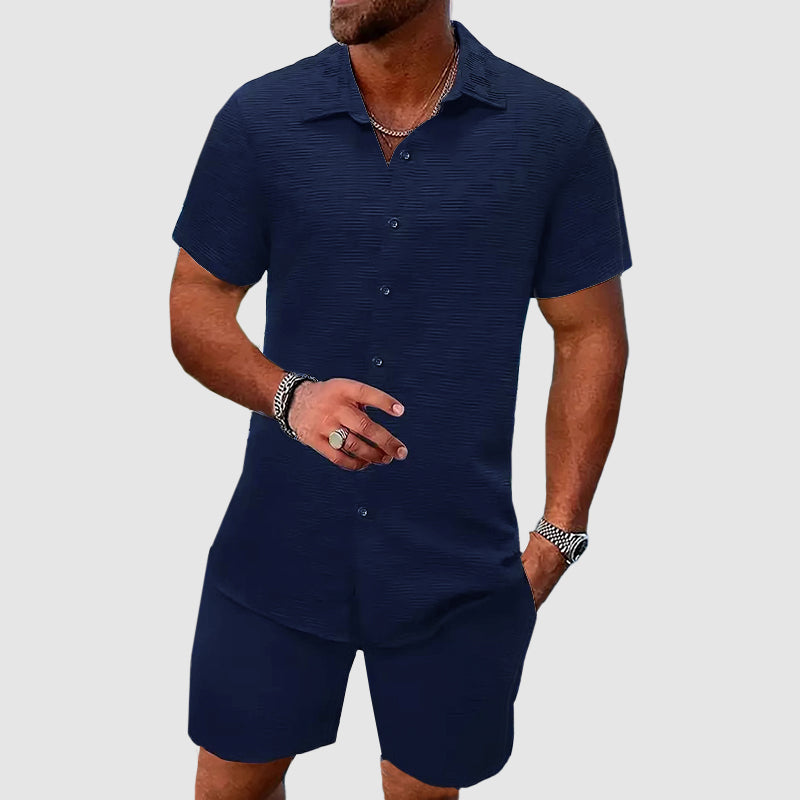 Brendan | Men’s Short Sleeve Two Piece Matching Set