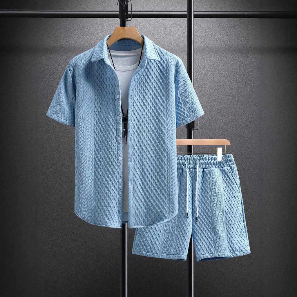 Brennan | Men’s Short Sleeve Summer Two Piece Matching Set