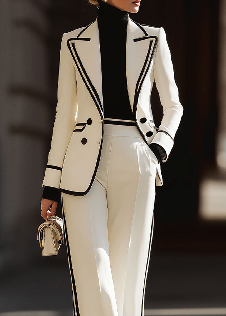 Briana | Women’s Double Breasted Wide Leg Suit Set