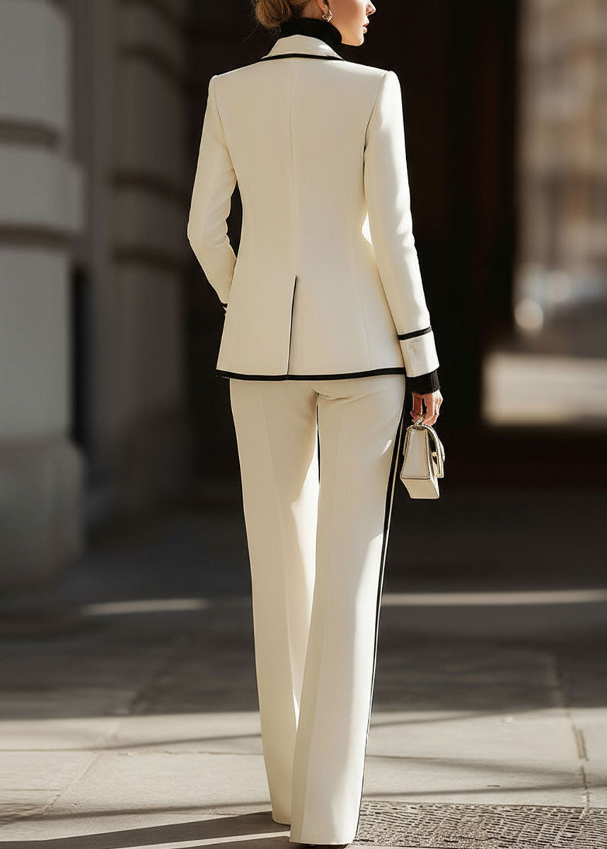 Briana | Women’s Double Breasted Wide Leg Suit Set