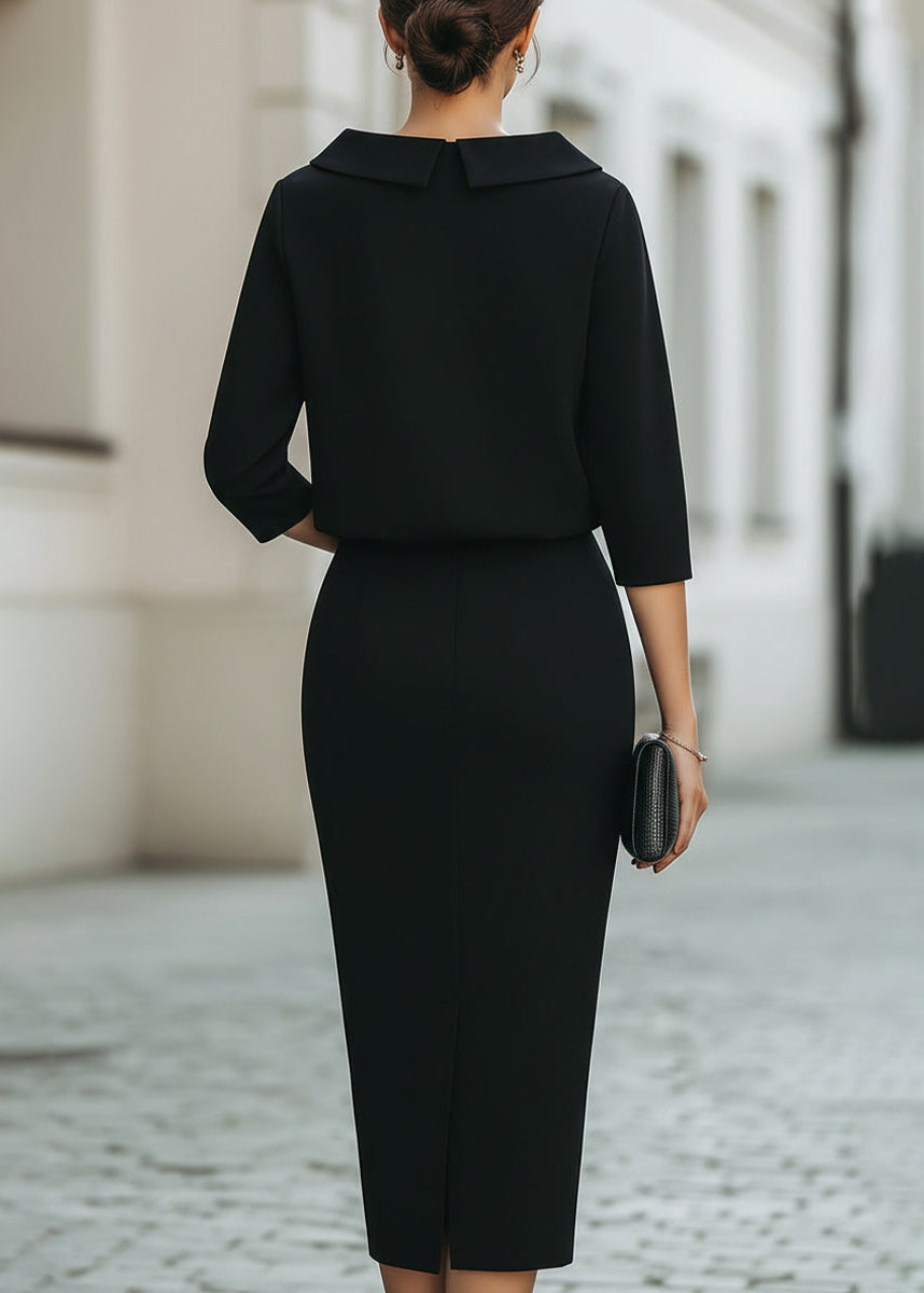 Brianna | Women’s High Waisted Boat Neck Midi Skirt Set