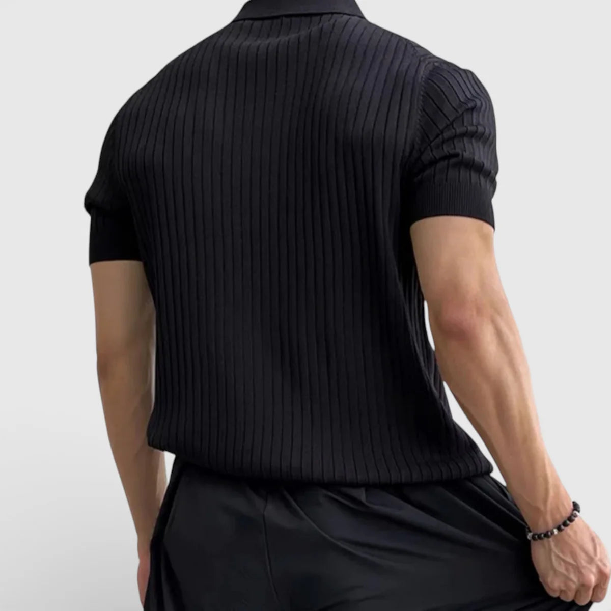 Brighton | Men’s Short Sleeve Vertical Stripe Polo Shirt